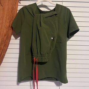 Figs olive green scrubs